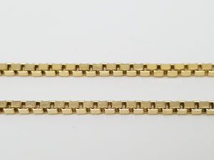 Sporty 24" 10k Yellow Gold Box Link Chain Necklace