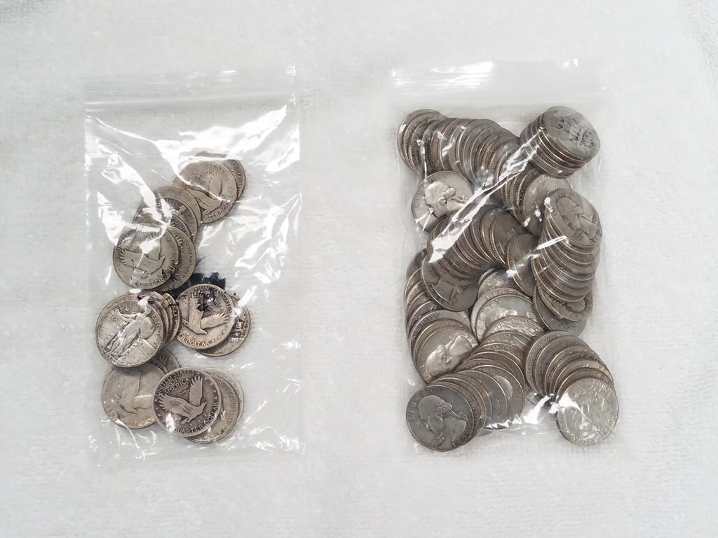 Walking Liberty and Washington 90% Silver Quarter Coin Lot