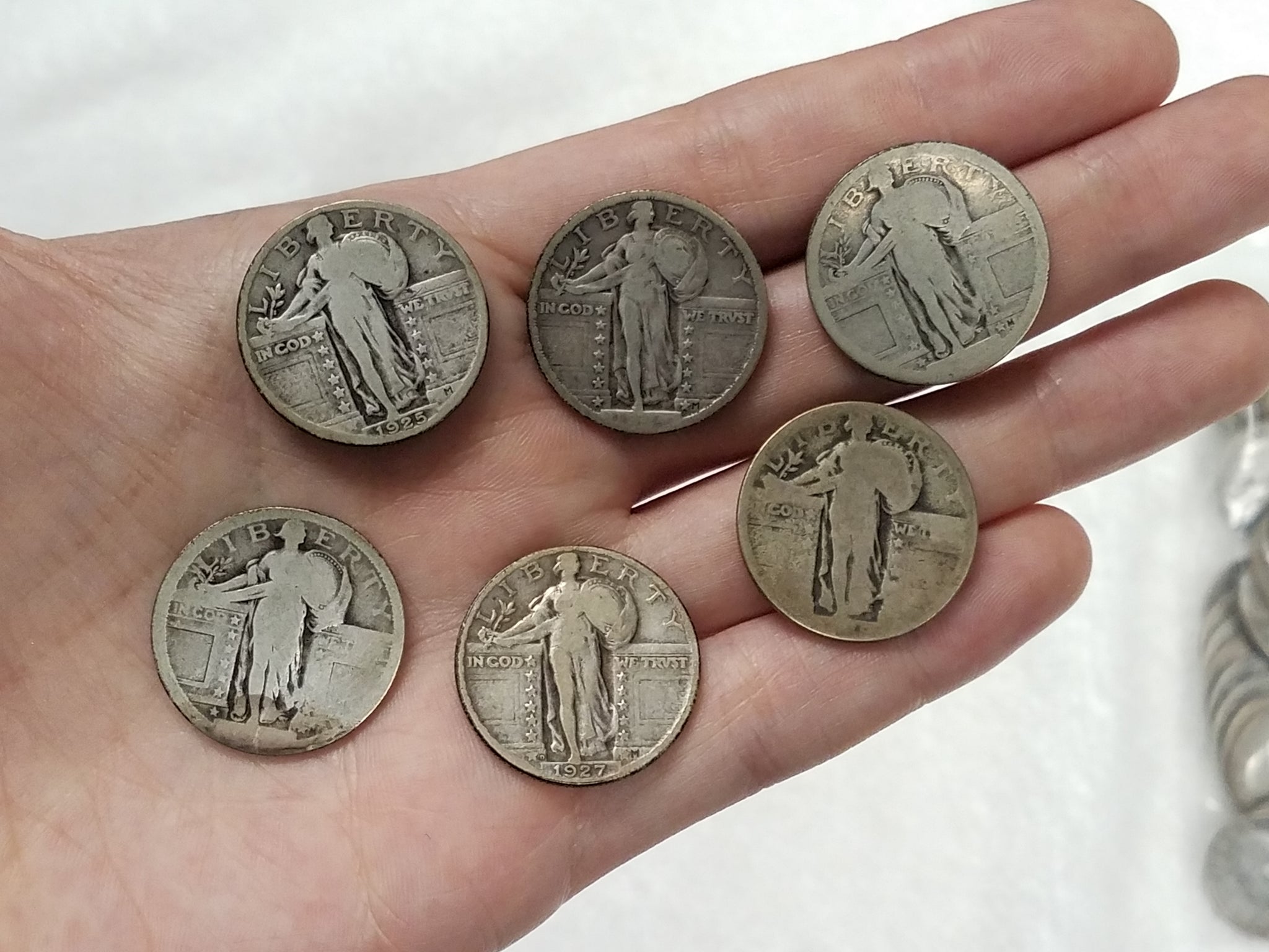 Walking Liberty and Washington 90% Silver Quarter Coin Lot