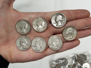 Walking Liberty and Washington 90% Silver Quarter Coin Lot