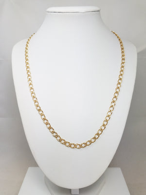 Fantastic 20" Solid 14k Yellow Gold Fancy Link Chain Necklace
