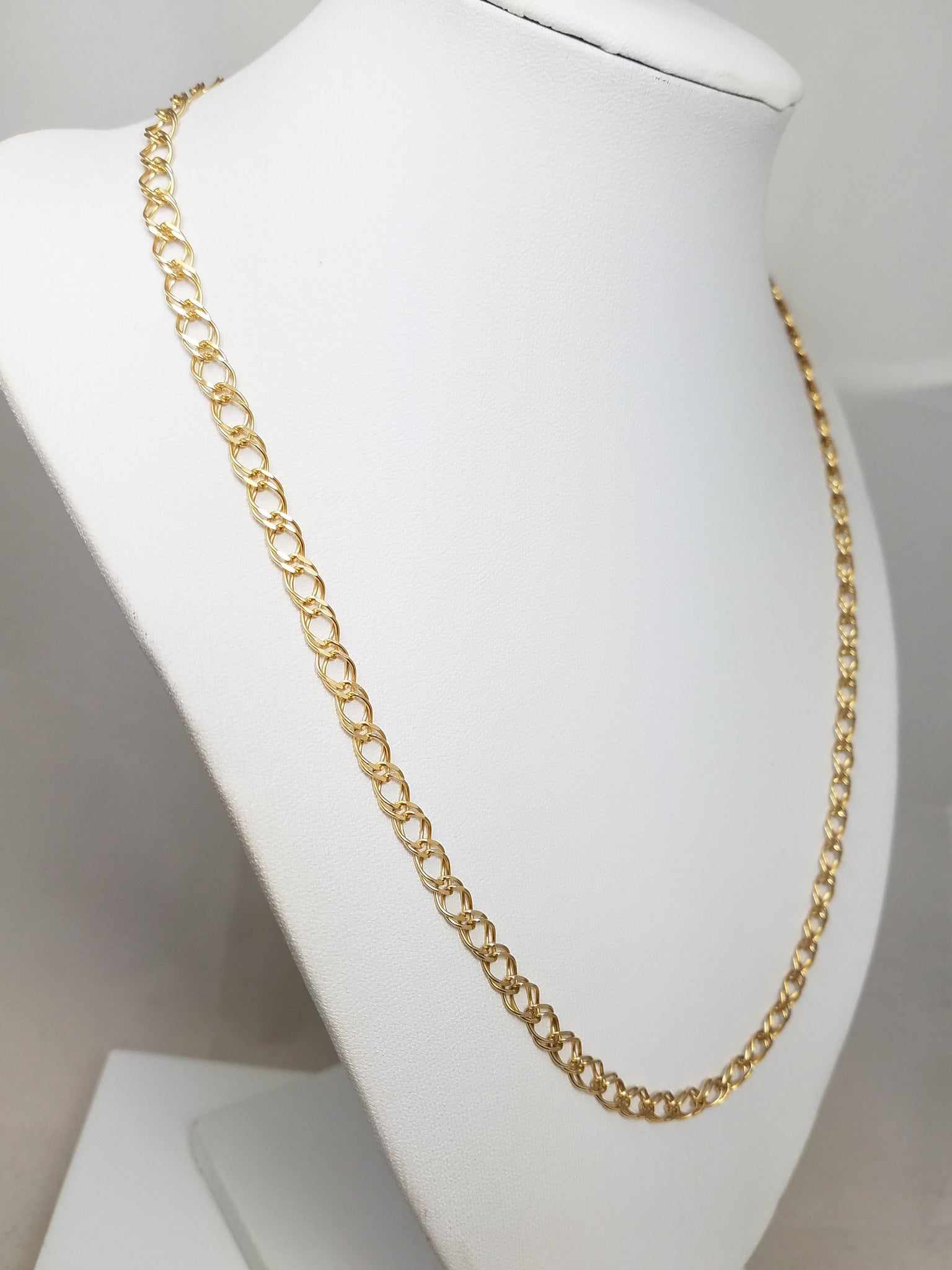 Fantastic 20" Solid 14k Yellow Gold Fancy Link Chain Necklace