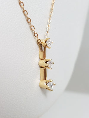 Precious 20" 14k Yellow Gold Natural Diamond Pendant Necklace