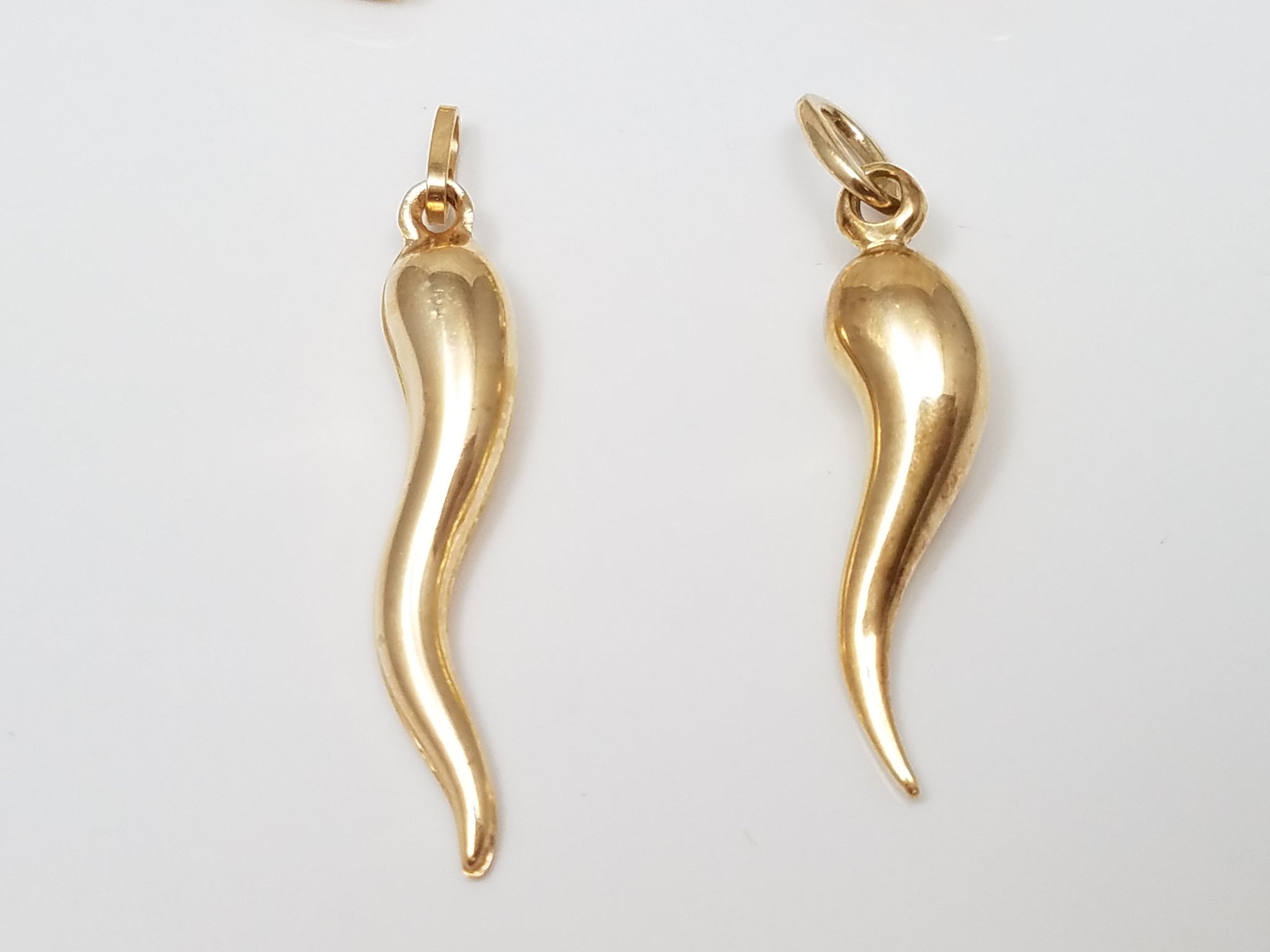 Four Cute 14k Hollow Yellow Gold 3-D Charm Lot