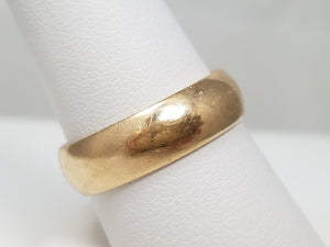 Men's 10k Yellow Gold Comfort Fit Wedding Band
