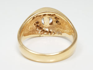 Magical 14k Yellow Gold Natural Diamond Engagement Ring