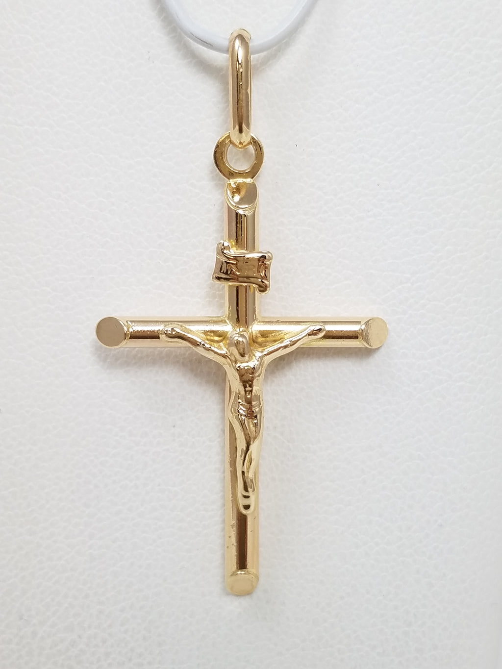 14k Yellow Gold Crucifix Pendant