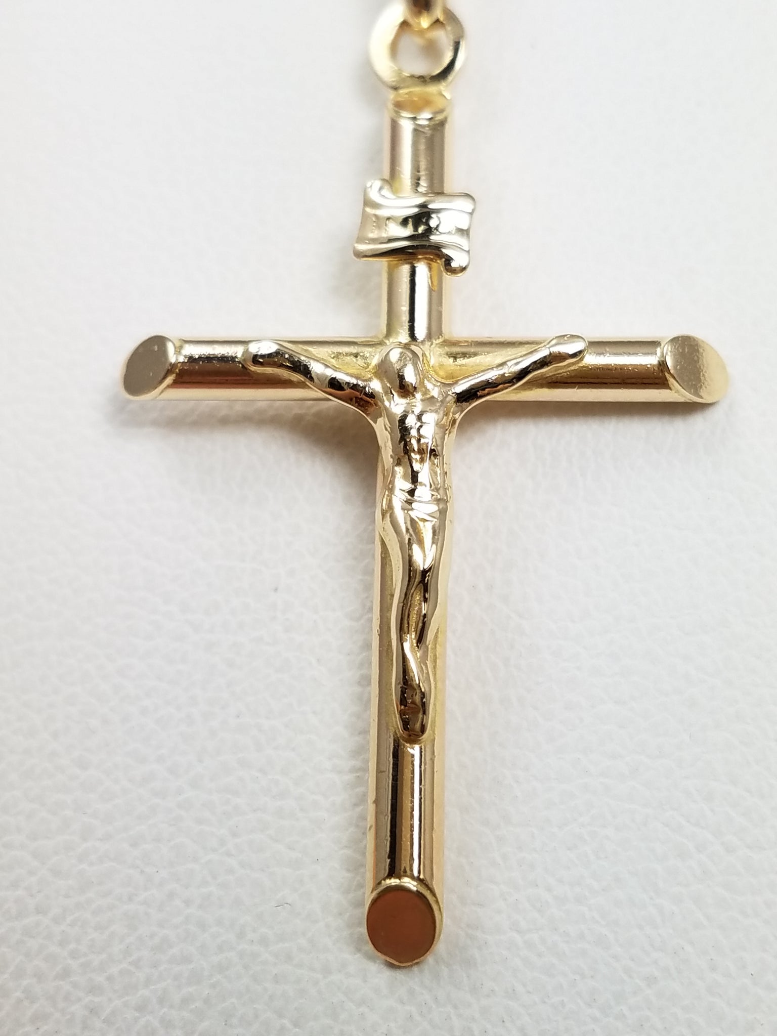14k Yellow Gold Crucifix Pendant