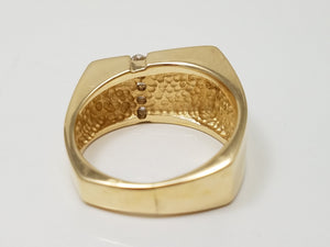 Exquisite 14k Yellow Gold Natural Australian Opal Diamond Custom Ring
