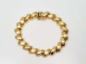 Magnificent 7.25" 14k Yellow Gold San Marco Bracelet