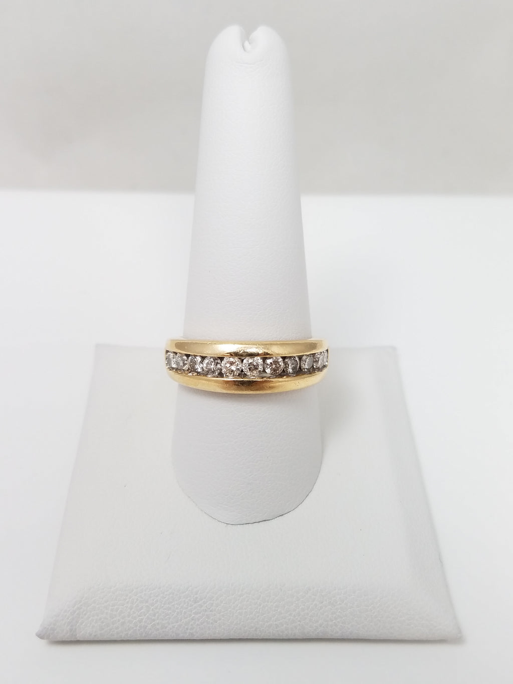 Bold Men’s .75ctw Diamond Wedding Band in 14k Yellow Gold