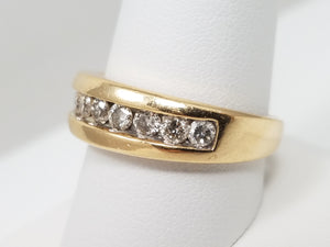 Bold Men’s .75ctw Diamond Wedding Band in 14k Yellow Gold