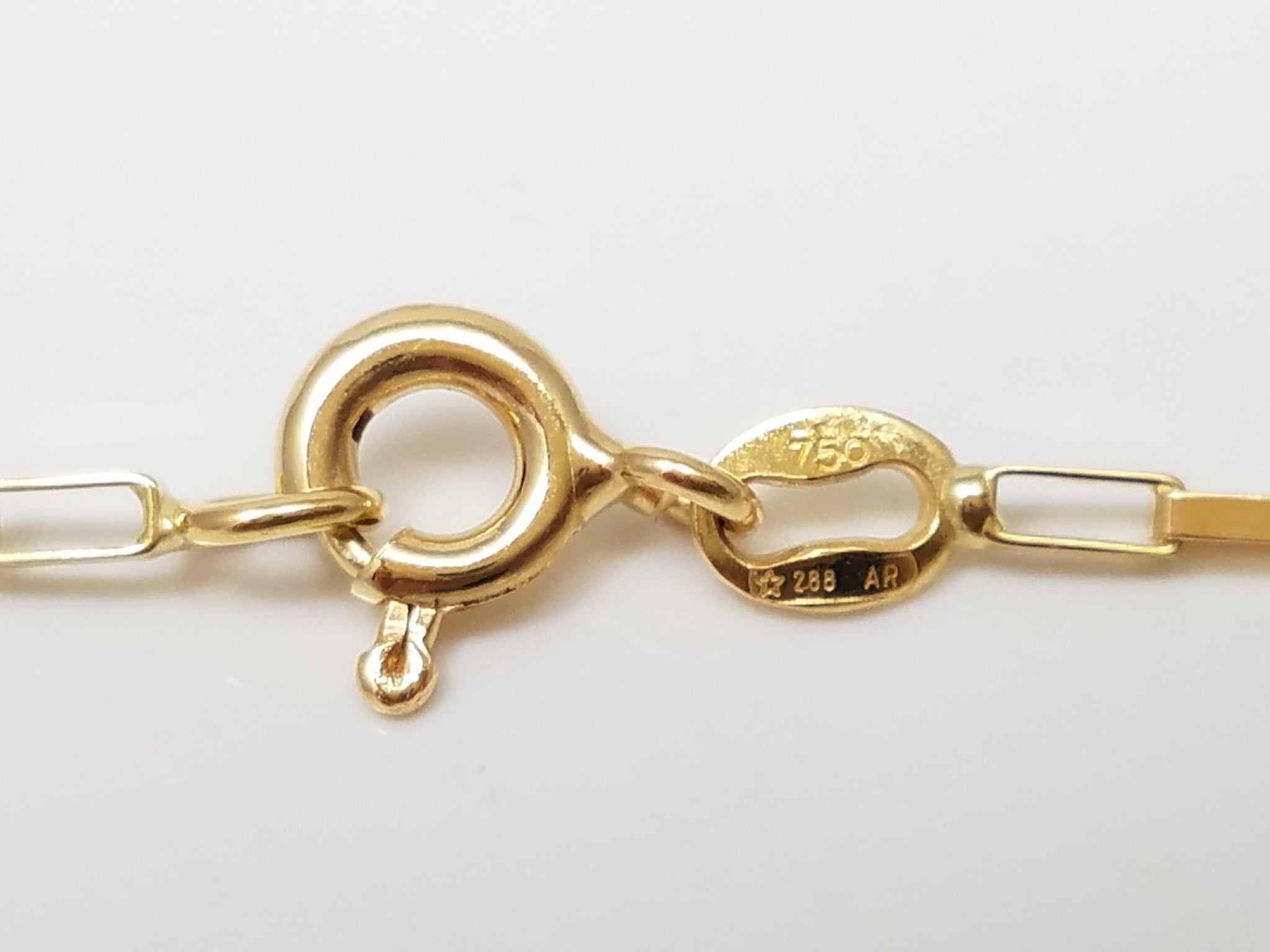 Cool 17.5" 18k Yellow Gold Fancy Box Link Chain Necklace Italy