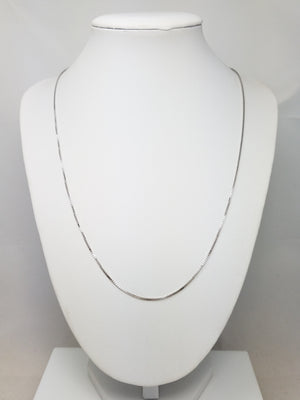 Classic 20" Solid 14k Yellow Gold Box Link Chain Necklace