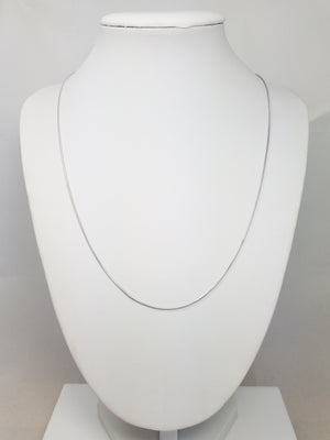 Slithering 19" 14k White Gold Snake Chain Necklace