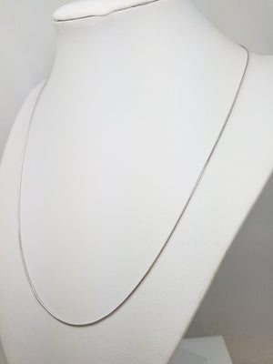 Slithering 19" 14k White Gold Snake Chain Necklace