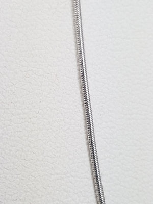 Slithering 19" 14k White Gold Snake Chain Necklace