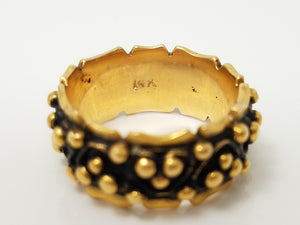 Quaint 14k Yellow Gold New Old Stock 1950's Band