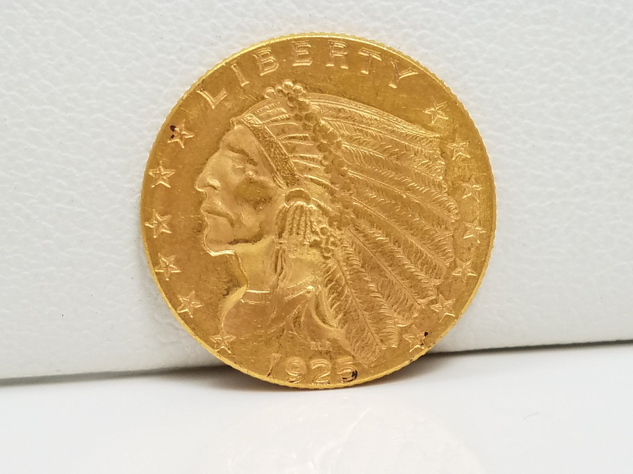 Incredible 1925-D US$2.50 Indian Head Gold Coin