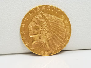 Incredible 1925-D US$2.50 Indian Head Gold Coin