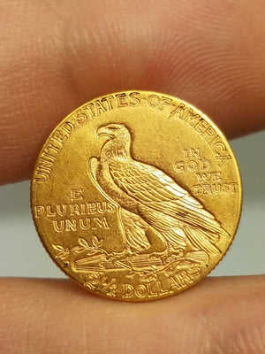 Incredible 1925-D US$2.50 Indian Head Gold Coin