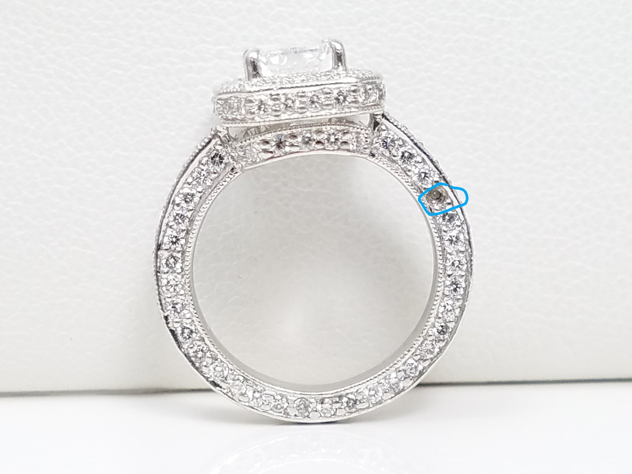 Extravagant Platinum GIA Certified Natural Diamond Engagement Ring