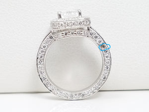 Extravagant Platinum GIA Certified Natural Diamond Engagement Ring
