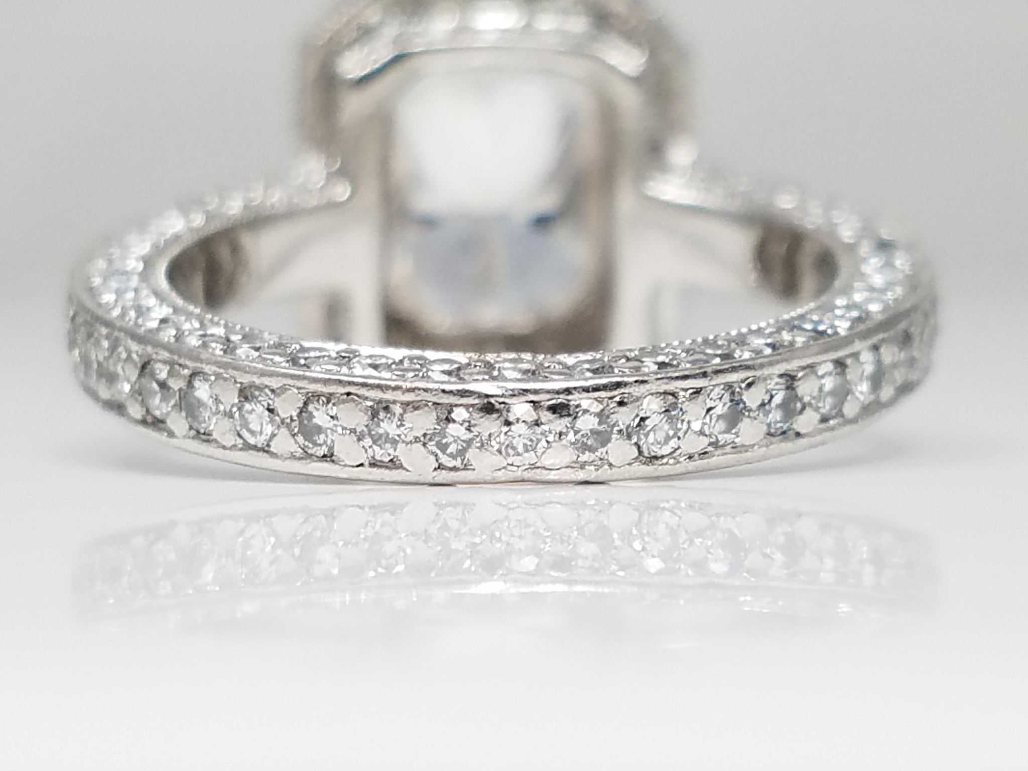 Extravagant Platinum GIA Certified Natural Diamond Engagement Ring