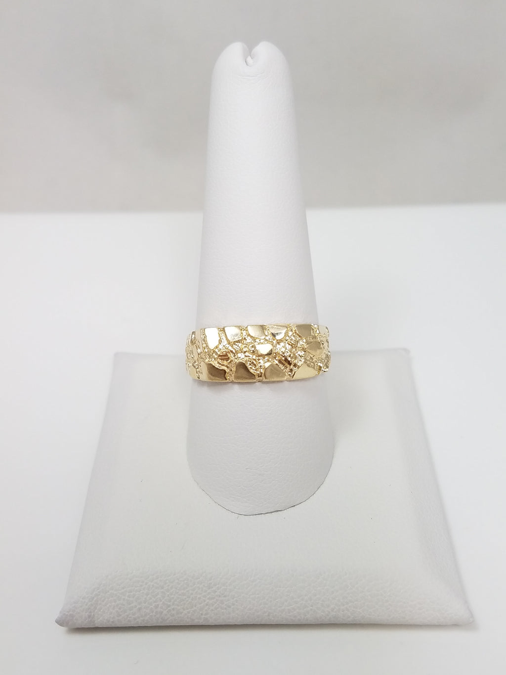 Classic 10k Yellow Gold Nugget Ring