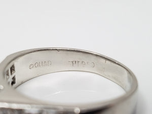 Platinum 1ctw Invisible Set Natural Diamond Engagement Ring Mount