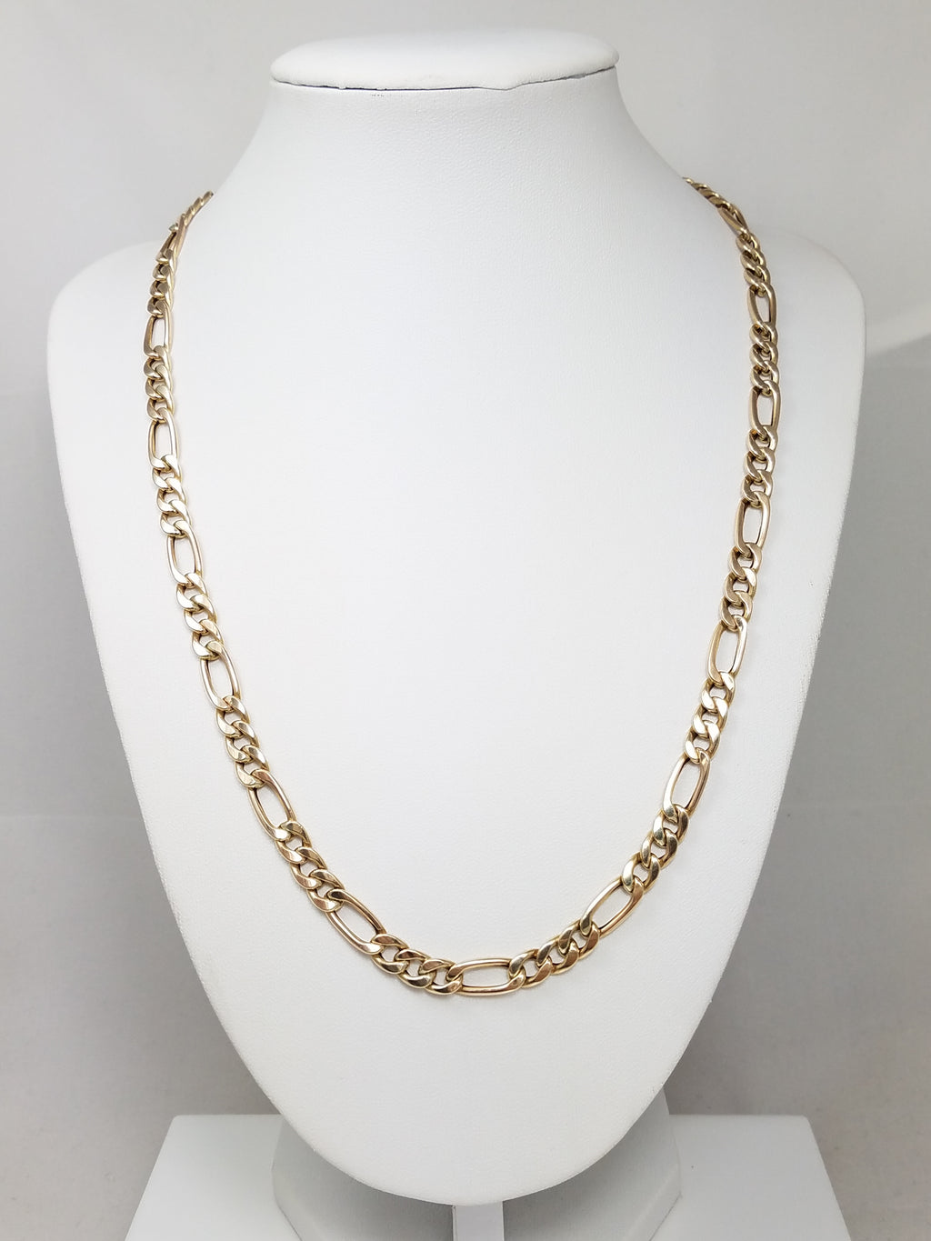 Marvelous 14k Yellow Gold 20.5" Hollow Figaro Link Chain
