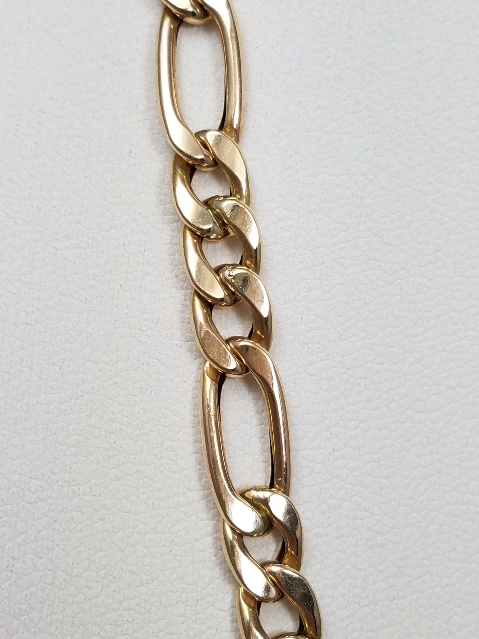 Marvelous 14k Yellow Gold 20.5" Hollow Figaro Link Chain