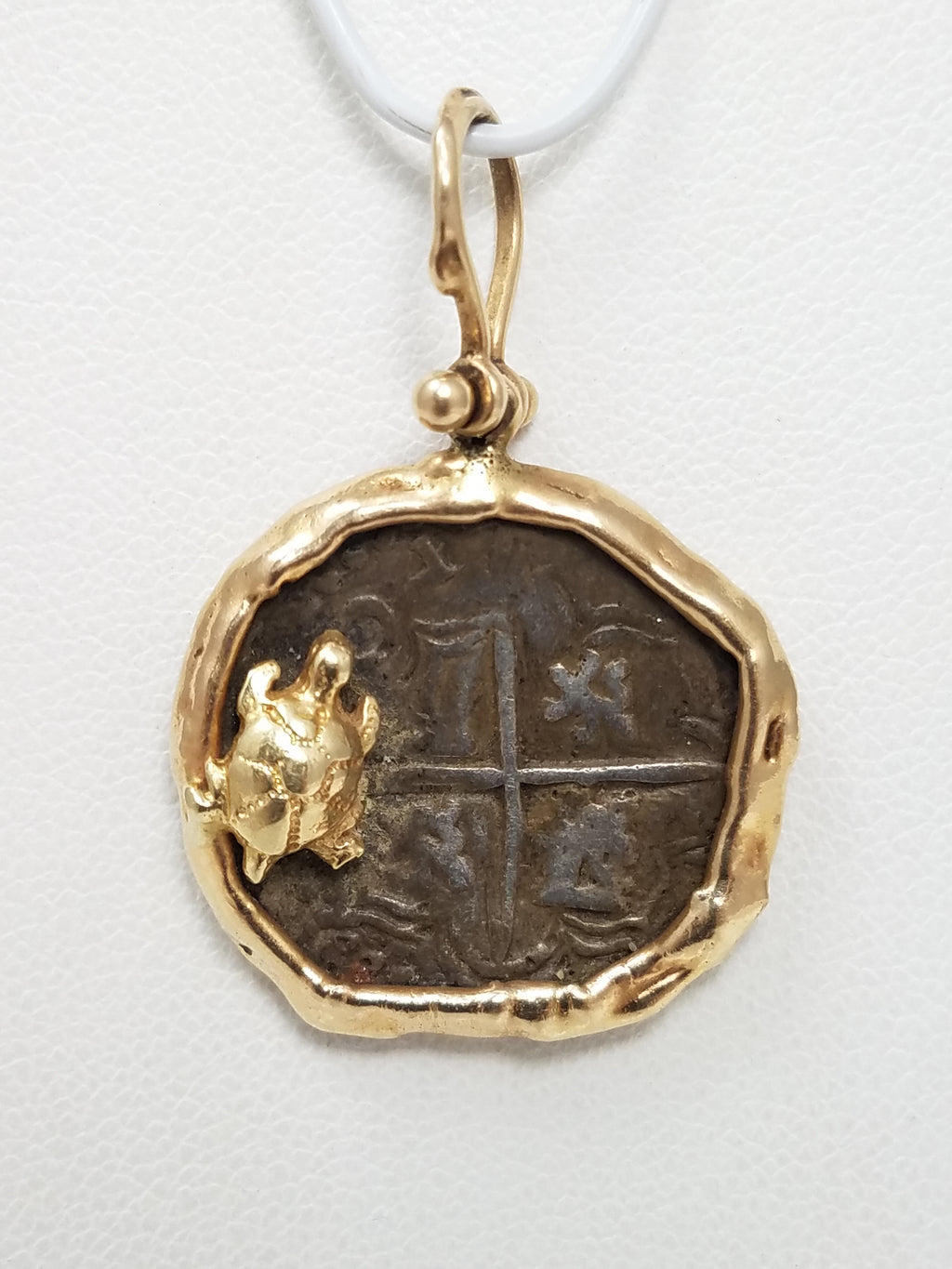 $625 Retail Authentic 14k Yellow Gold Silver Atocha Replica Pendant
