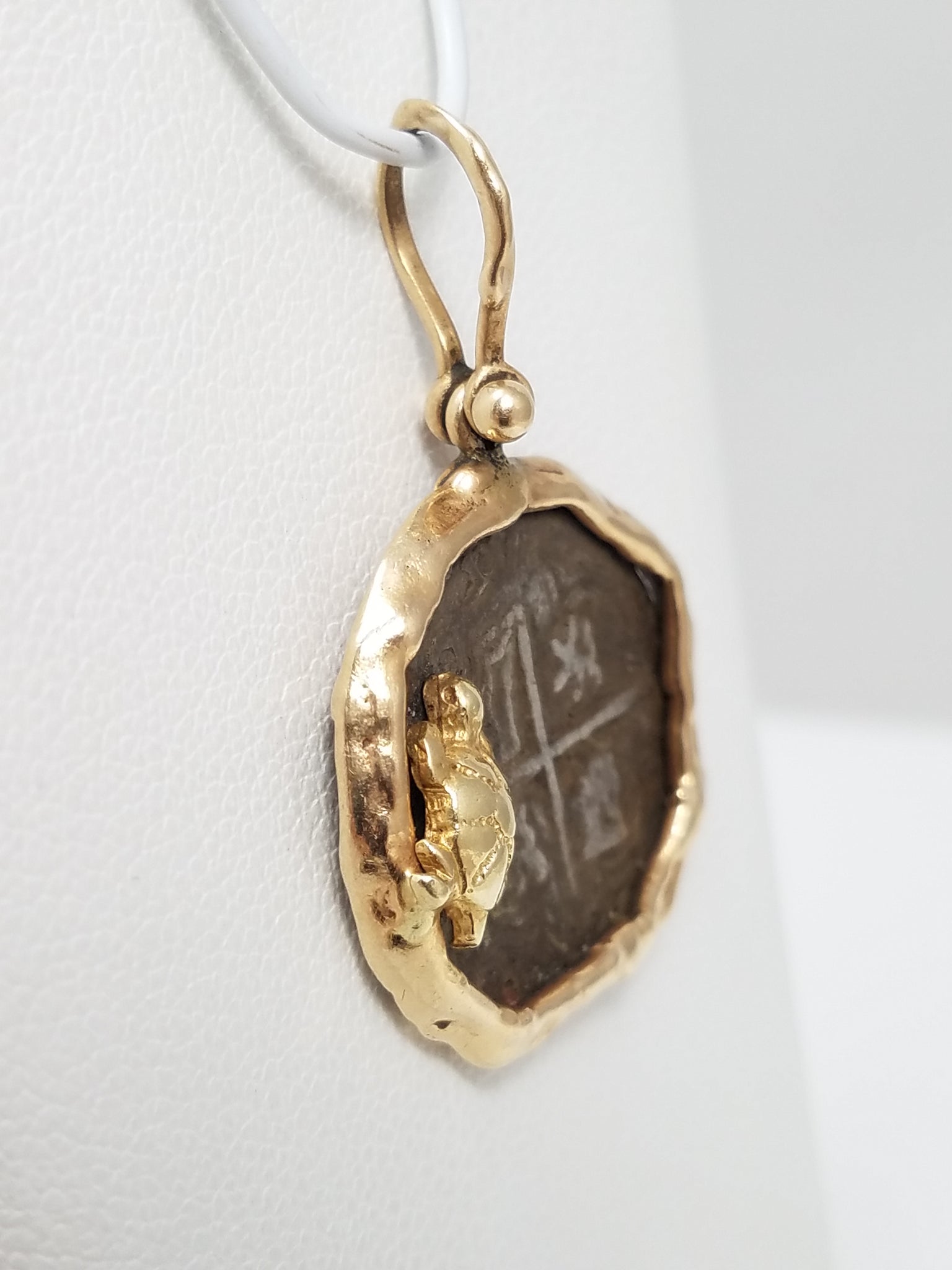 $625 Retail Authentic 14k Yellow Gold Silver Atocha Replica Pendant