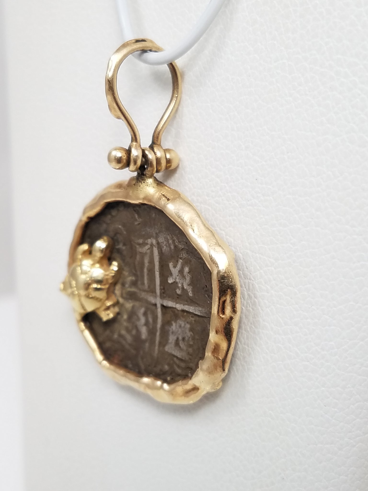 $625 Retail Authentic 14k Yellow Gold Silver Atocha Replica Pendant