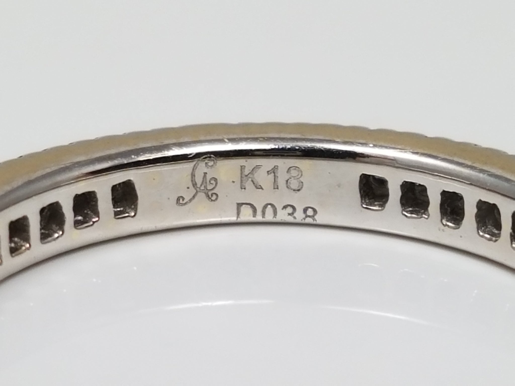 Brilliant 18k White Gold .38ctw Natural Diamond Eternity Ring Band