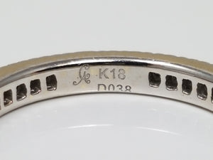 Brilliant 18k White Gold .38ctw Natural Diamond Eternity Ring Band