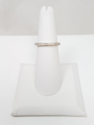 Brilliant 18k White Gold .38ctw Natural Diamond Eternity Ring Band