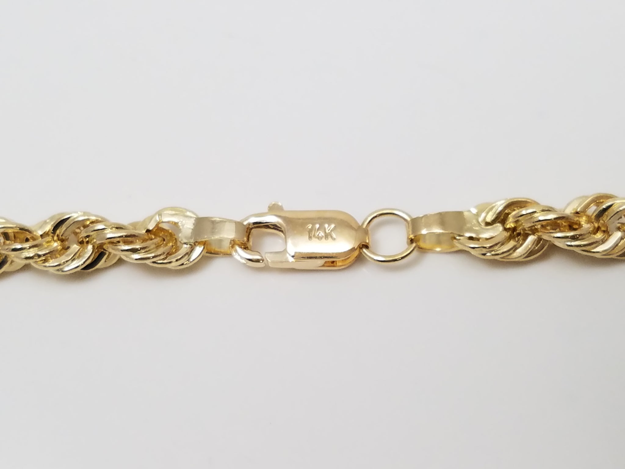 New! Amazing 18" Hollow 14k Yellow Gold Rope Chain Necklace