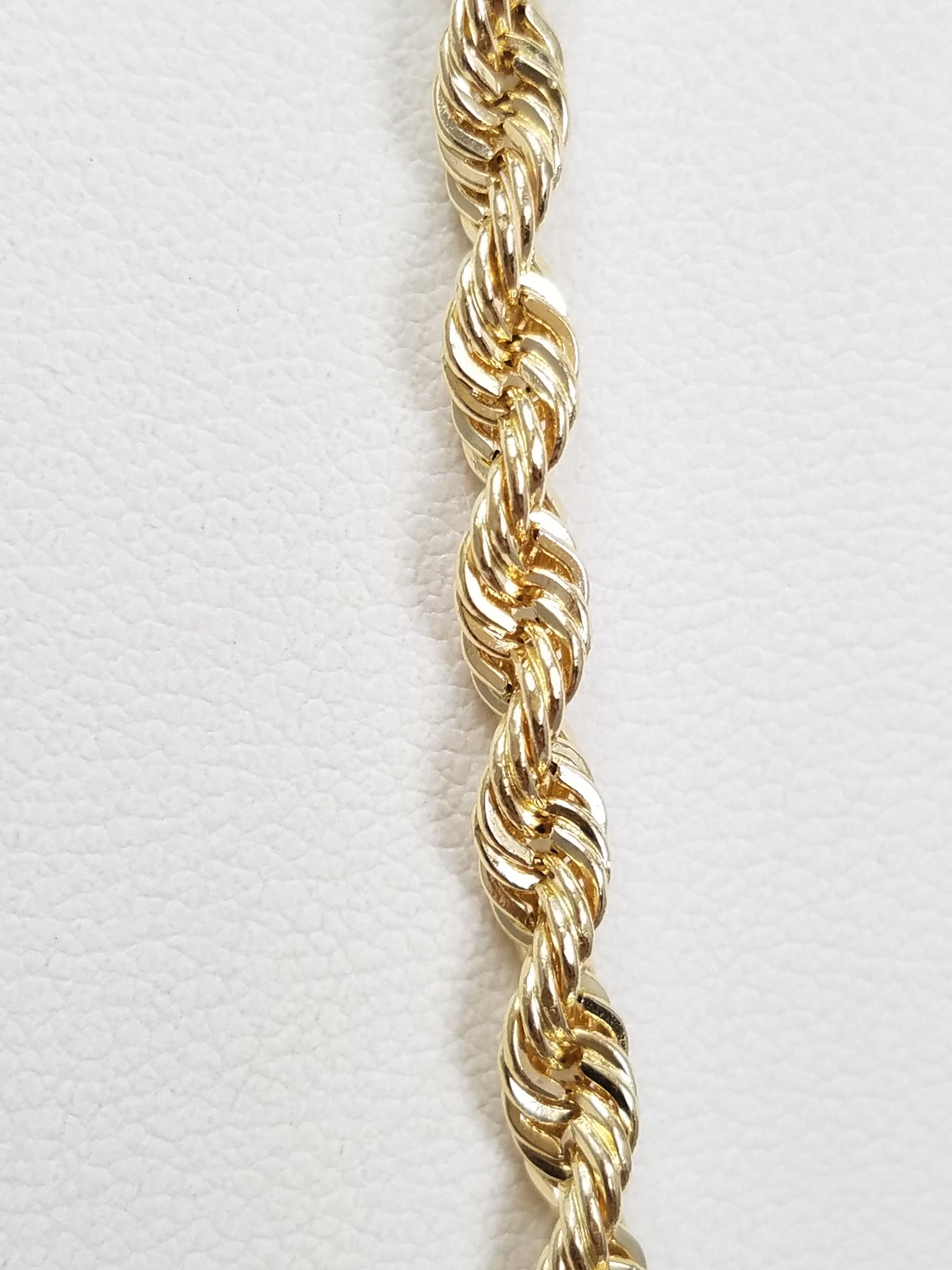 New! Amazing 18" Hollow 14k Yellow Gold Rope Chain Necklace