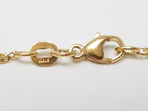 Fancy 16" 18k Yellow Gold Solid Rounded Wheat Chain Necklace