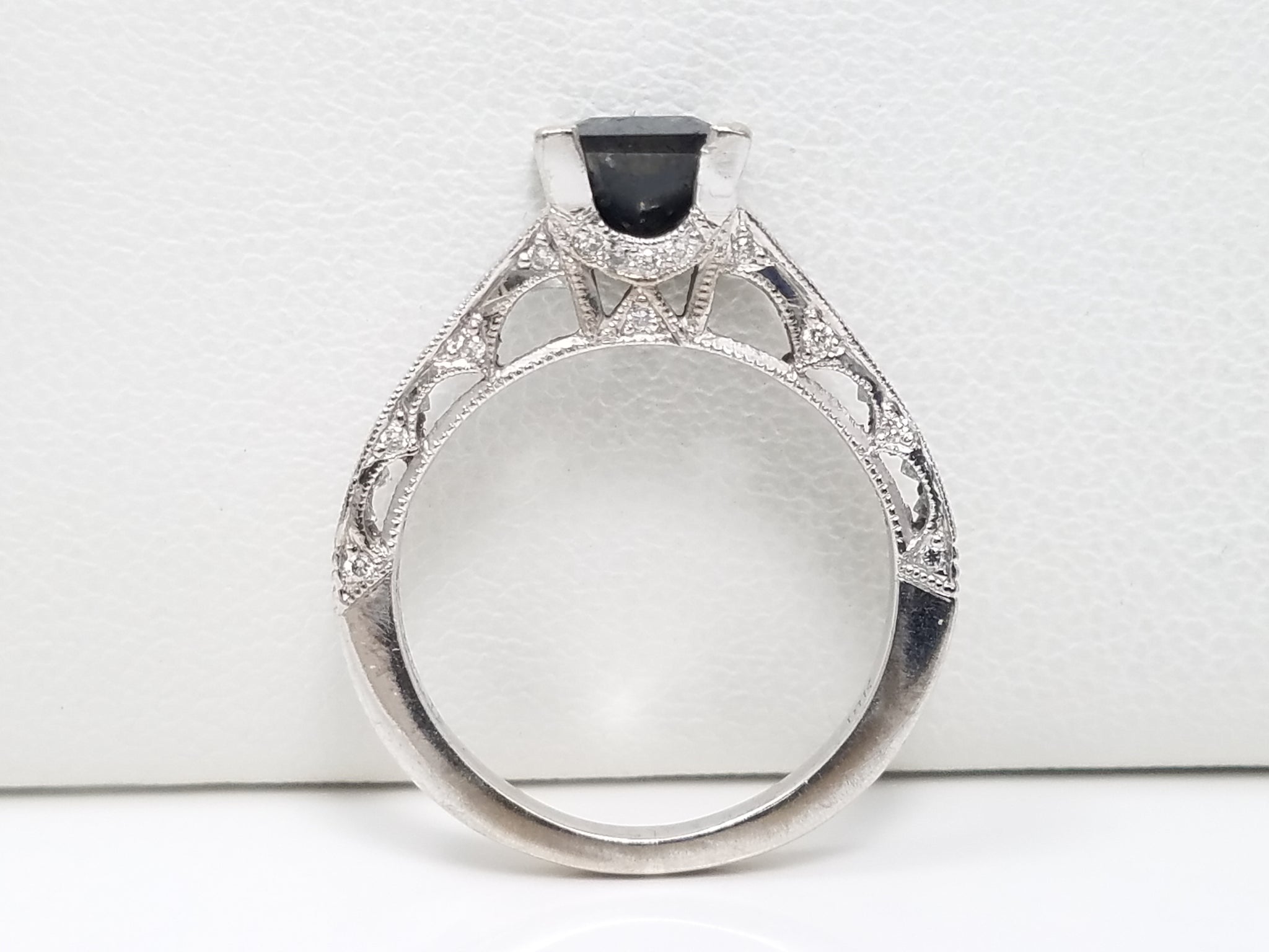 Chic 18k White Gold 1.50ctw Natural Diamond Tacori Engagement Ring
