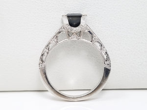 Chic 18k White Gold 1.50ctw Natural Diamond Tacori Engagement Ring