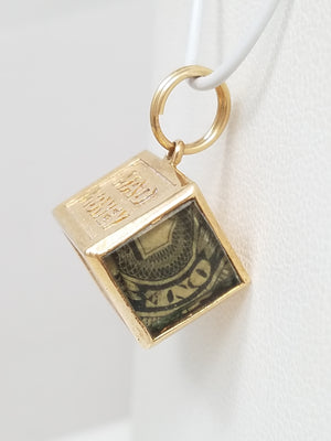 Vintage 14k Gold "Mad Money" Charm/Pendant