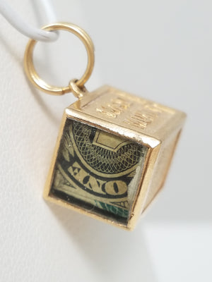 Vintage 14k Gold "Mad Money" Charm/Pendant