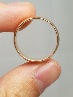 Classic 1884 Victorian 18k Yellow Gold Wedding Ring Band