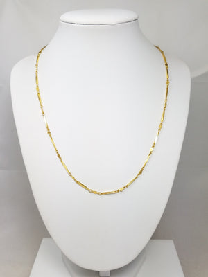 Fantastic 19" Solid 22k Yellow Gold Fancy Link Chain Necklace