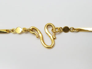 Fantastic 19" Solid 22k Yellow Gold Fancy Link Chain Necklace