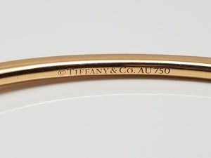 $10,000 Exquisite 18k Rose Gold Tiffany & Co. Natural Diamond Bangle Bracelet