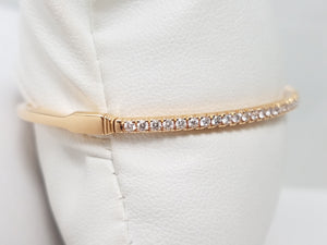 $10,000 Exquisite 18k Rose Gold Tiffany & Co. Natural Diamond Bangle Bracelet